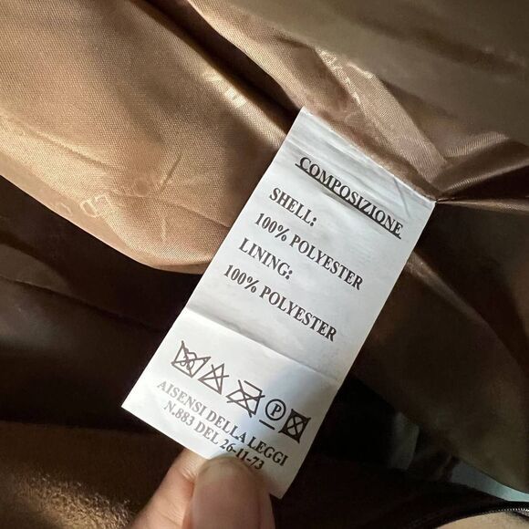 NWT VG World Collection Faux Suede Biker Jacket M - Picture 8 of 8